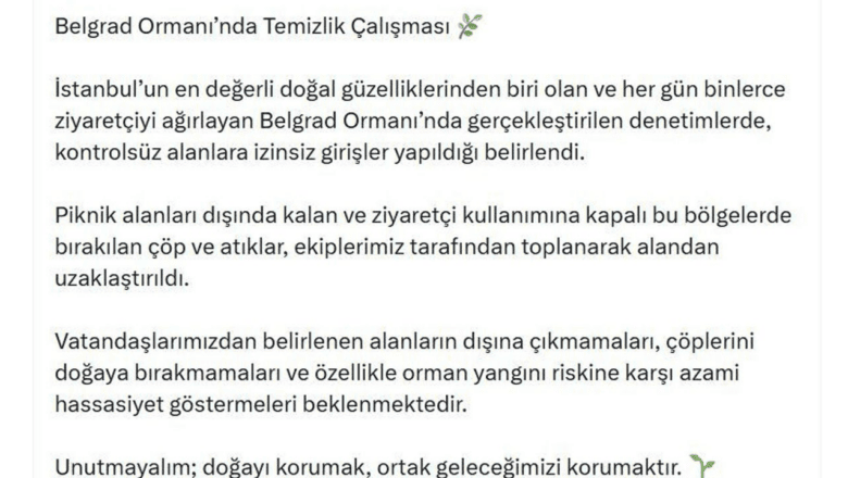 Belgrad Ormanı’nda