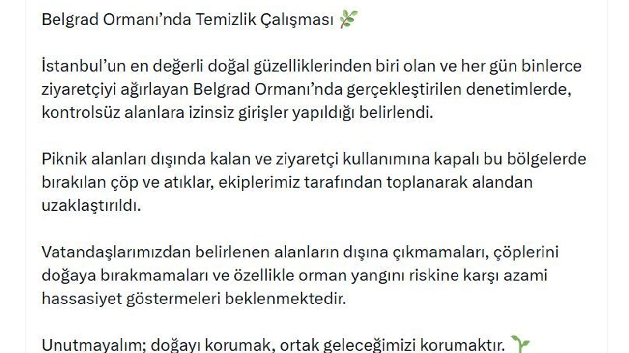 Belgrad Ormanı’nda